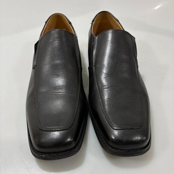 Joseph Abboud 9.5 Black Leather Slip-On Loafers Shoes main image 4